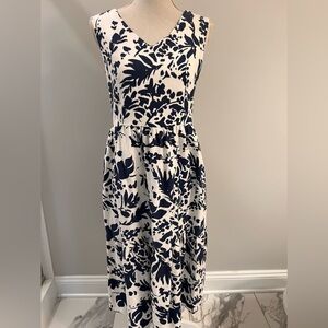 Magaschoni Navy and White Dress